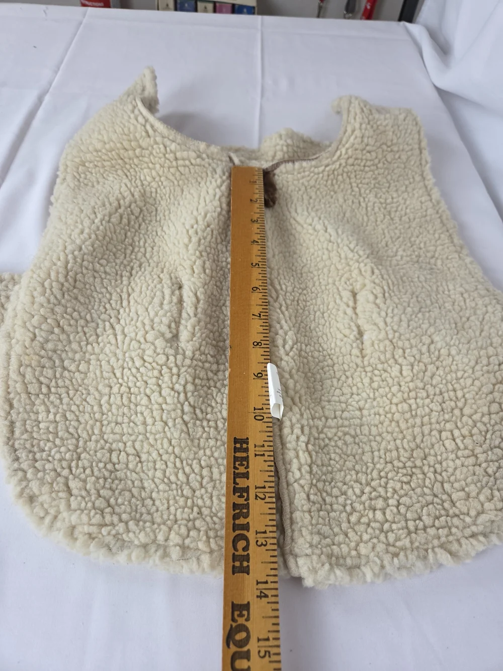 Dog Jacket Medium Brown Sherpa-Trim Dog Coat with Cream Faux-Shearling